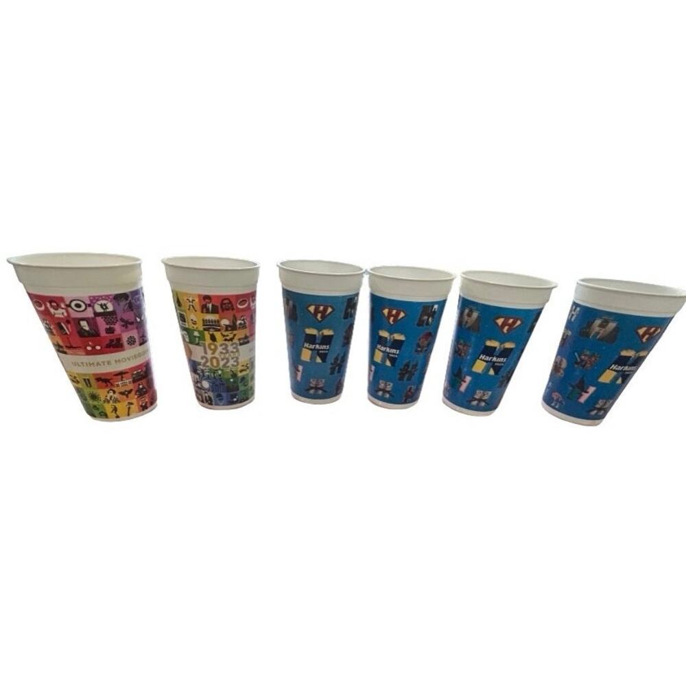 6 Harkins Loyalty Plastic Cups - 2024 & 2025